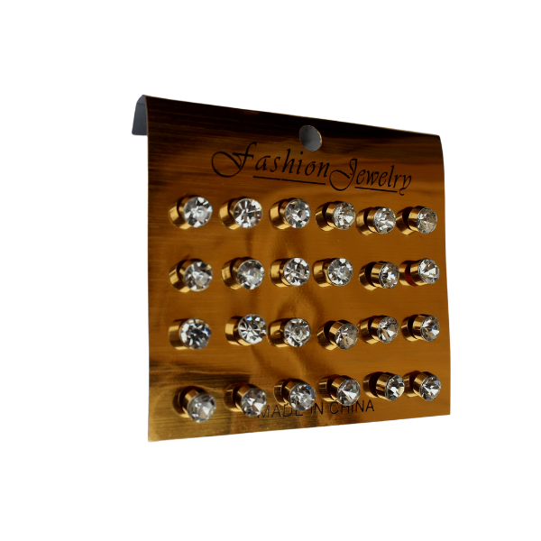 Stud Earrings 12 Pairs