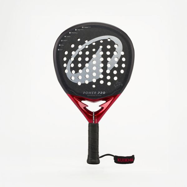 Kuikma Adult Padel Racket Power Pro With Custom Strap System