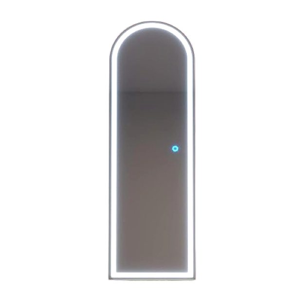 Full Body Length Mirror with LED Lights - Black Frame