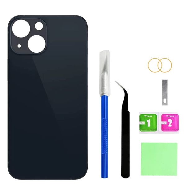 Back Glass Replacement Compatible with iPhone 13 with Repairing Tool Kits