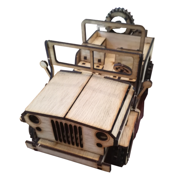 Jeep Puzzle Willys Jeep 3D Puzzle Vehicle Car Wooden 3D Model