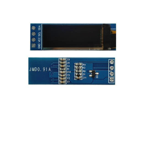 HKD I2C OLED Display 0.91in 128x32 Resolution White Monochrome