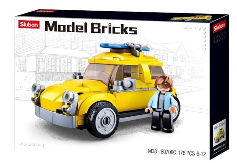 Sluban Model Bricks - Beetle Car 176pcs