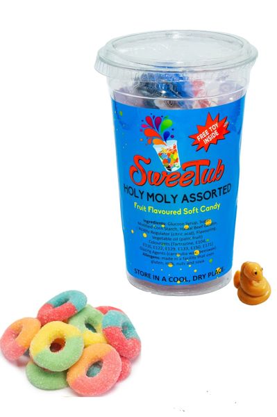 SweeTub Holy Moly Assorted- Soft Gums &amp; Collectors Toy Inside - Pack of 6