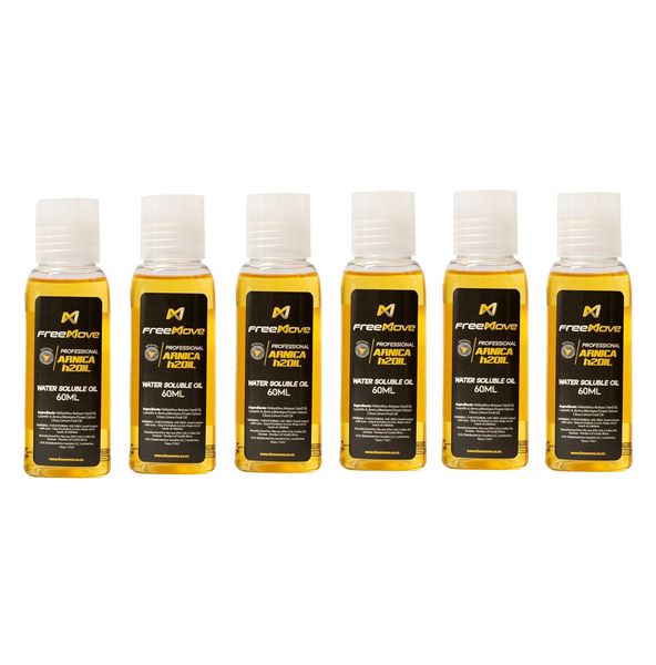 FreeMove Arnica H2OIL Muscle Massage Oil 6x60ml Bottle