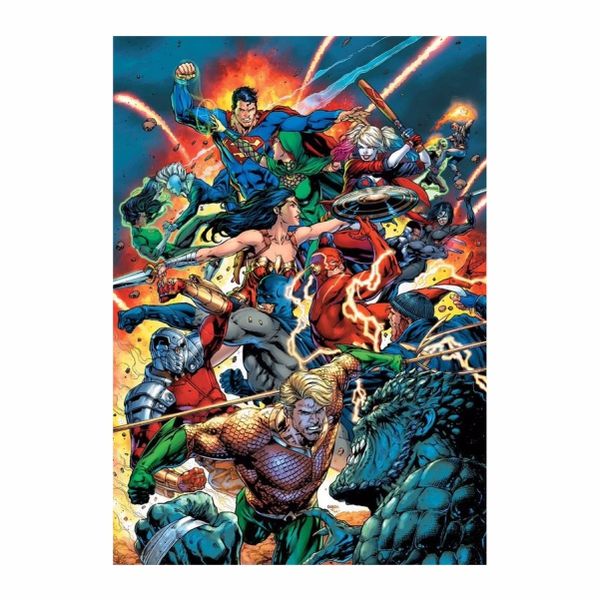 DC Characters Battle Poster - A1