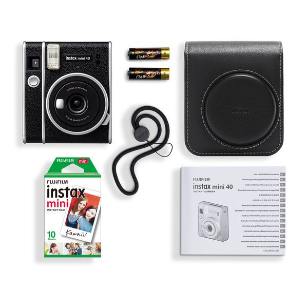 Instax Mini 40 Camera Kit Black (camera + 1 film + case)