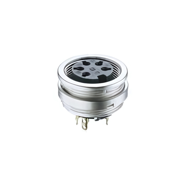 KFV50-6 5-Pin Female Panel Mount DIN Circular Connector, 250VAC 5A