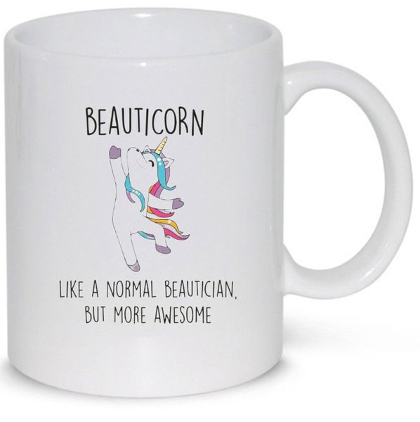 Beauticorn Like A Normal Beautician Birthday Christmas Unicorn Gift Mug