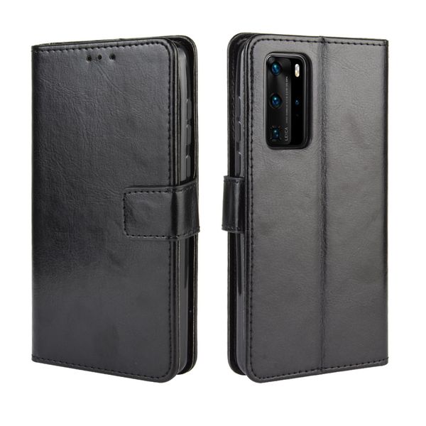 Leather Cover compatible for Huawei P40 Pro Shockproof Retro Case