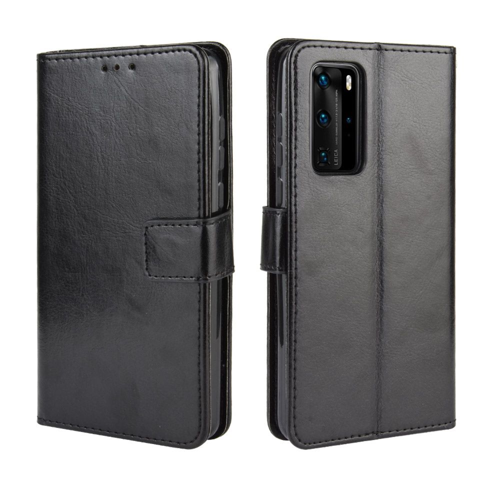 Suncase Funda con Tapa Móvil Libro Cuero Estuche En Coñac para Huawei P40