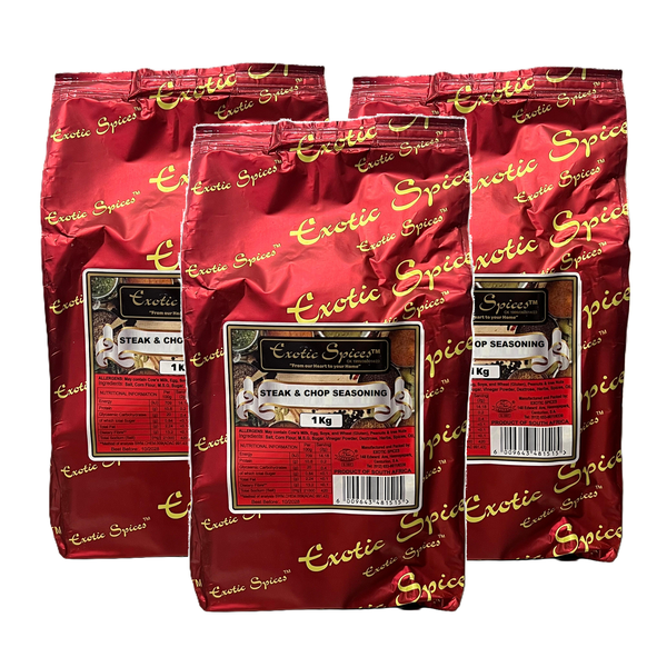 Exotic Spices Steak &amp; Chop Seasoning - 3 pack