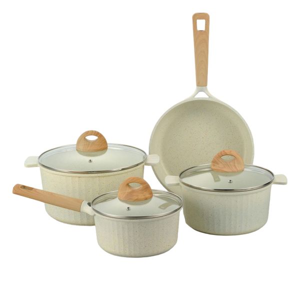 Minhaj Homeware - Aluminium 7pc Chamomile Cookware Set