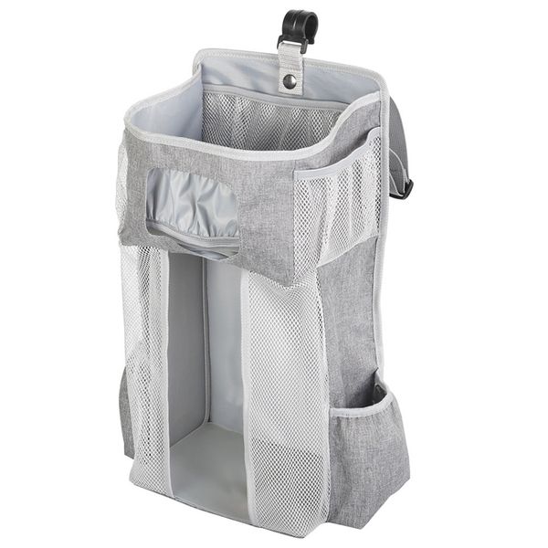 Baby Nursery Multifunctional Diaper Dispenser and Organizer Caddy (Grey)