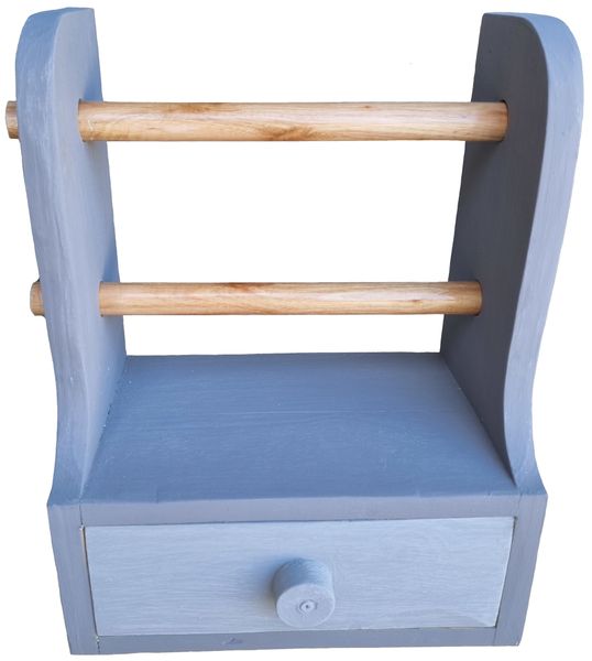 GC Paper Roll Holder2 with Drawer made from Wood