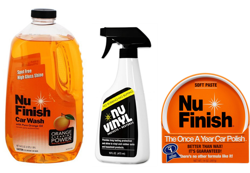 Car Wash (1.87Lt) &amp; Vinyl Spray (473ml) &amp; Car Polish Paste (397ml) - Combo