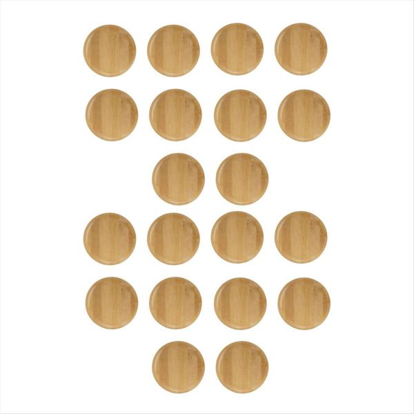 10Pcs Wine Glass Topper, 4Inch Wine Glass Charcuterie Topper Bamboo Wine Gl