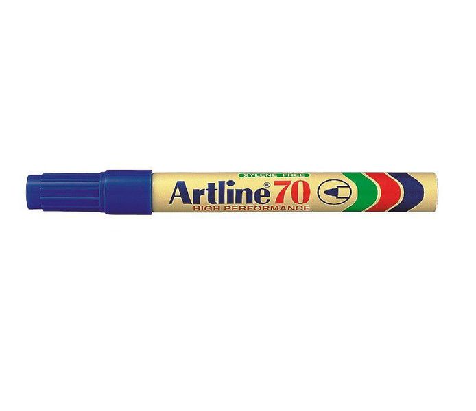 Artline - EK 70 Bullet Point Permanent Marker- Blue (PACK OF 12)