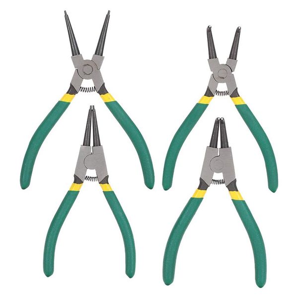 4 Piece Circlip Pliers Set Includes Snap Circle Compatible with Universal