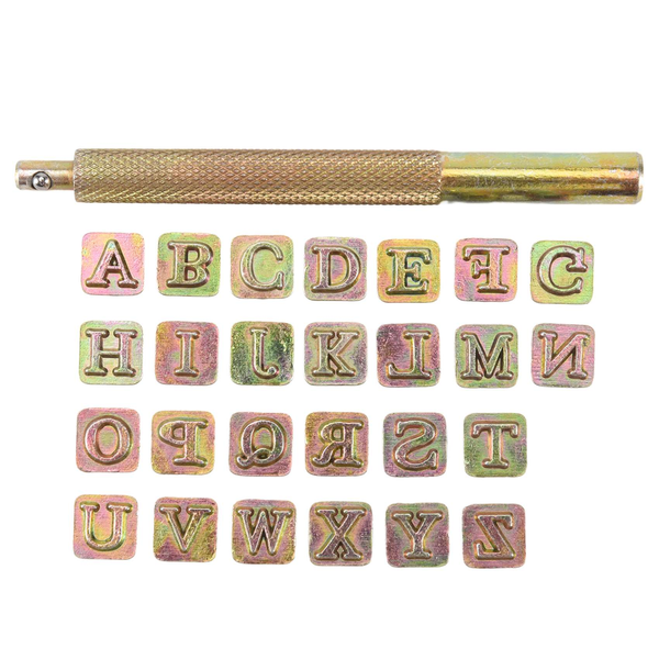 26Pcs Steel Alphabet Stamps Punch Set 26 English Letters Metal