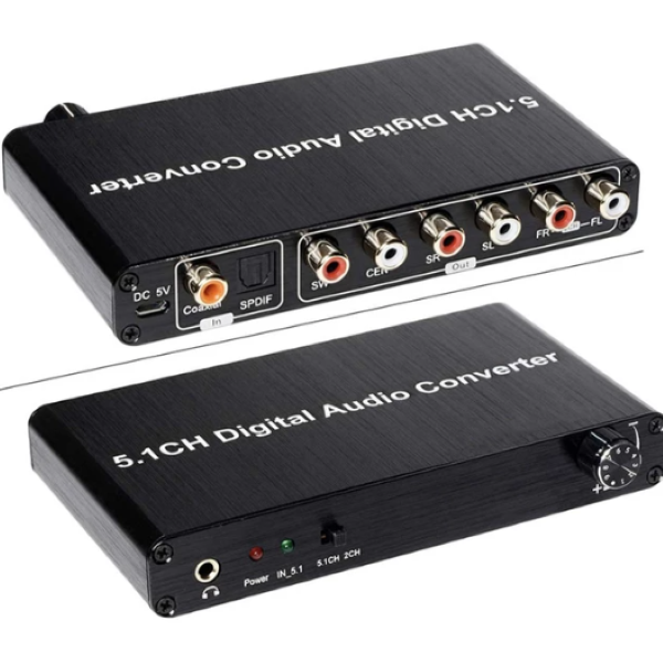 XF0101 5.1CH DAC Converter Audio Decoder AC-3