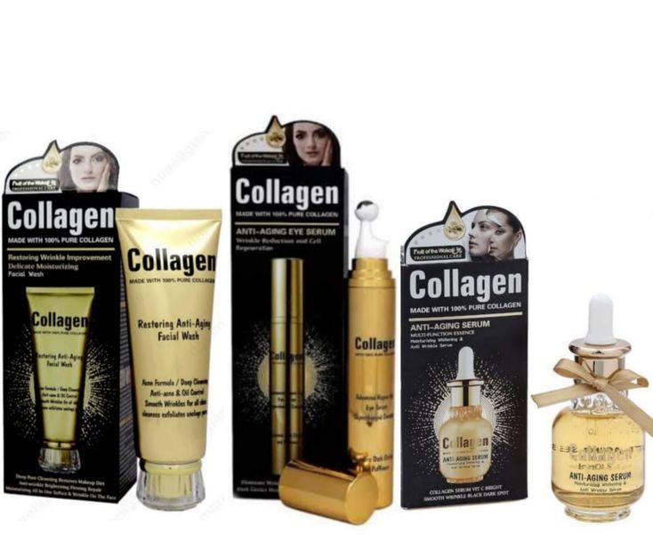 Lilhe Collagen Face Wash, Eye Serum &amp; Serum by Wokali- Pack of 3