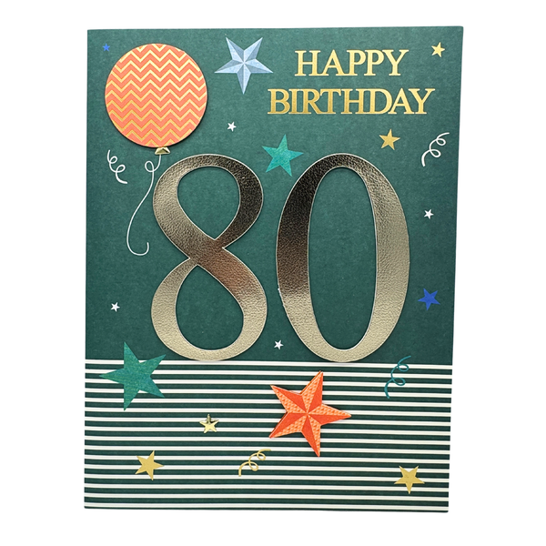 Gigantic 80th Birthday card