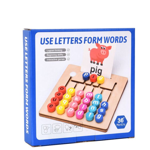 Children's Educational Spelling Alphabet Maze Calculating Board Toy