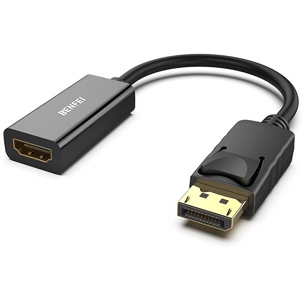 BENFEI DisplayPort Male to HDMI Female 4K@30Hz Adapter - Black