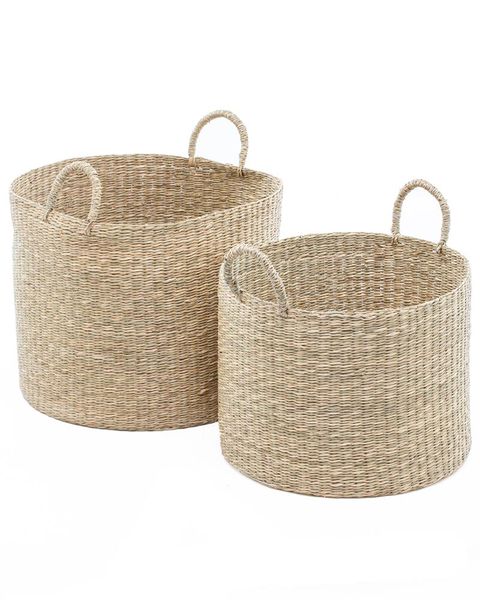 George &amp; Mason - Lydia Seagrass Basket - Set of 2