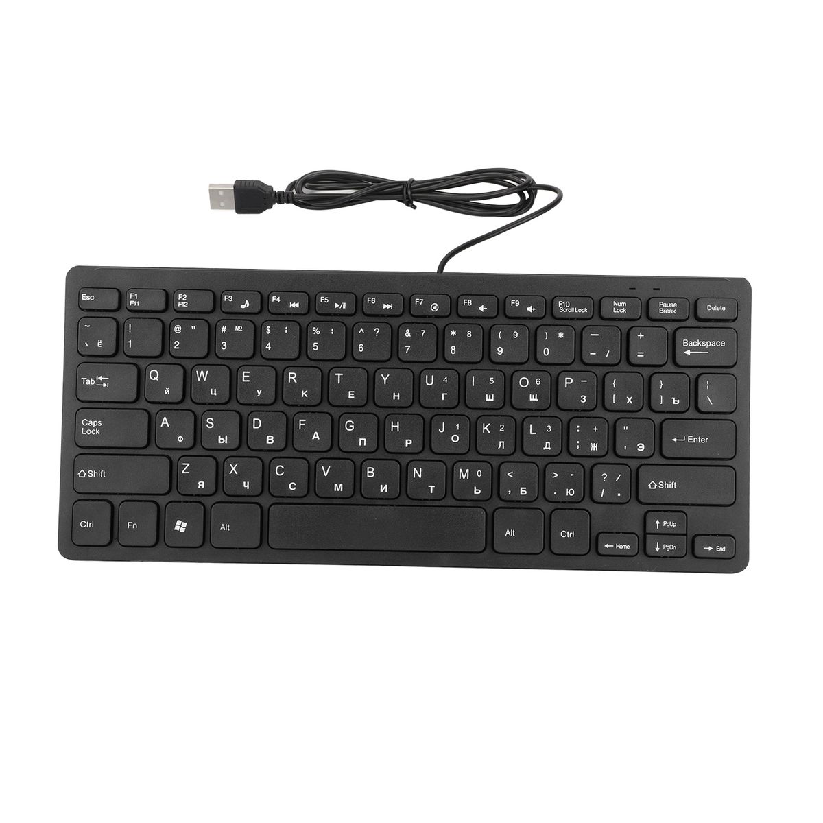 Mini Keyboard Russian 78 Key Wired Mute