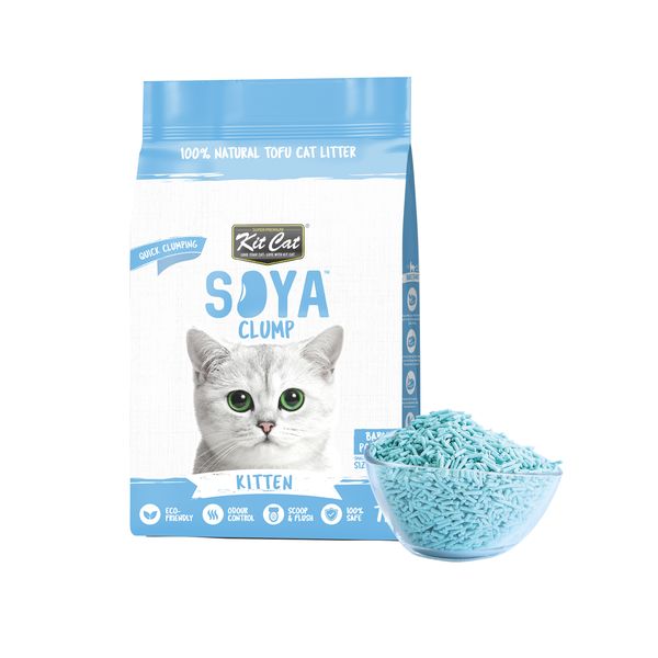 Kit Cat Soya Clump Cat Litter - Soya Clump Baby Powder 7L