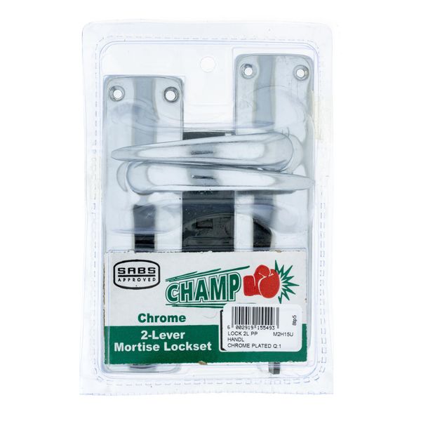 CHAMP 2-Lever Lockset Fibertech Chrome Plated Handles Q:1 M2H15U