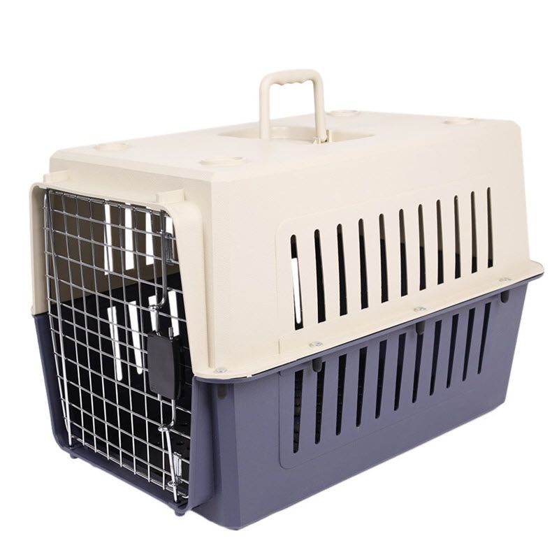 Portable Plastic Cat & Dog Carrier Cage with Chrome Door Buy Online
