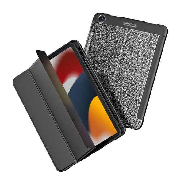 Protective Folio Smart Case with Auto Wake for Apple iPad 10.2" - Black