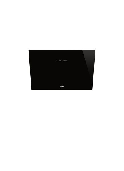 Smeg Kv394n Wall Mounted 90cm Black Glass Chimney Extractor