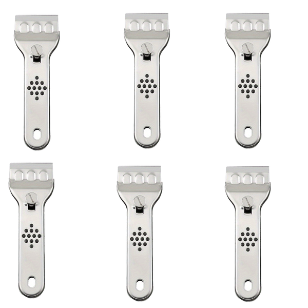 6 Pieces Stainless Steel Cleaning Scraper Multifunctional Scraper