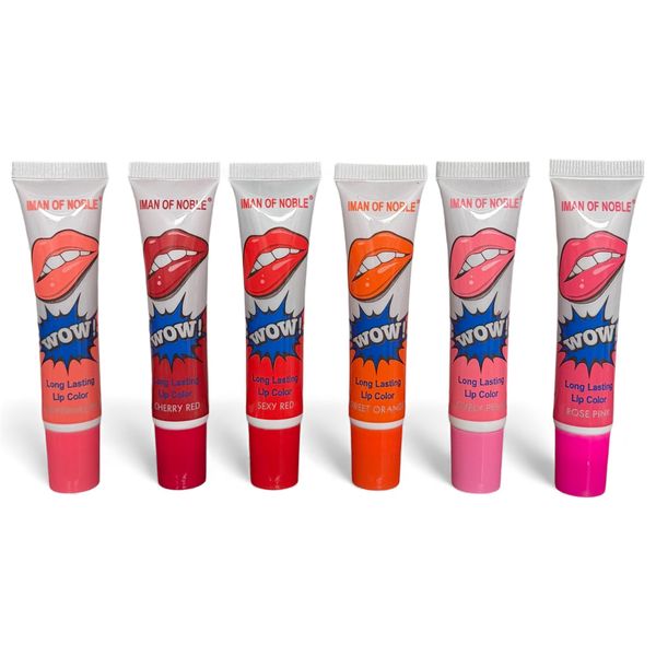 Set of 6 - Iman Of Noble Waterproof Peel off Lip Stain