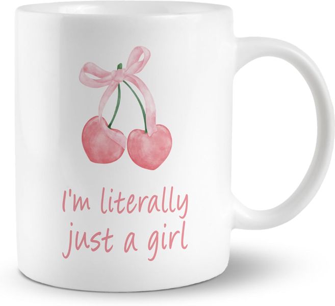 Just a girl-Valentines-Father's day-Mother's day-Christmas Mug