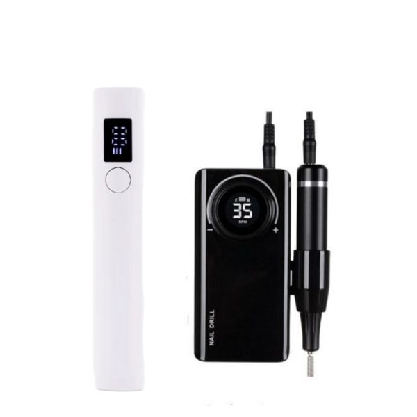 Rechargeable Electric Nail Drill Machine&amp; UV Nail Lamp dryer Machine
