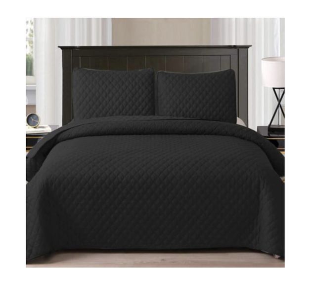 Fashionable 5 Piece of Bedspreads / Black