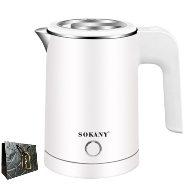Sokany-Mini Stainless Steel 500ml Power Saving Kettle Luxury Simpsons Bag