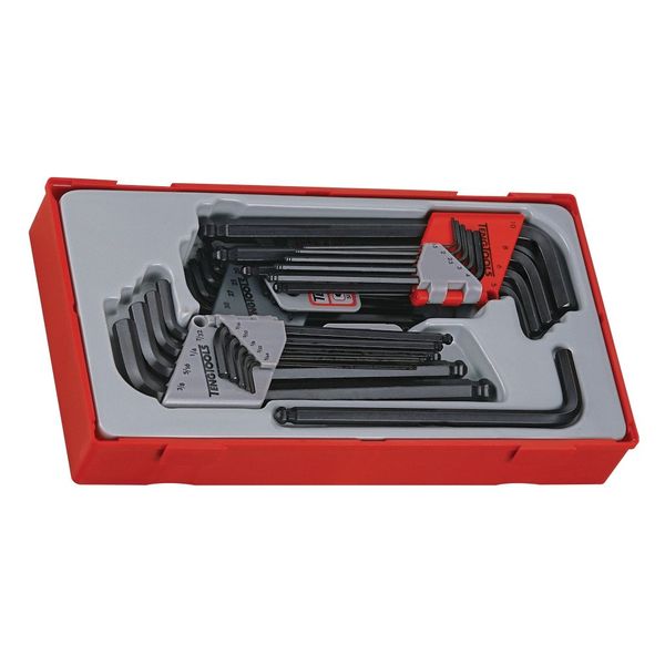 TengTools - Hex Key Tray, 28 Pieces - TTHT28