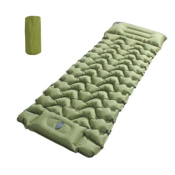 Camping Sleeping Pad, light Camping Mat , Built-in Foot Pump Inflatable