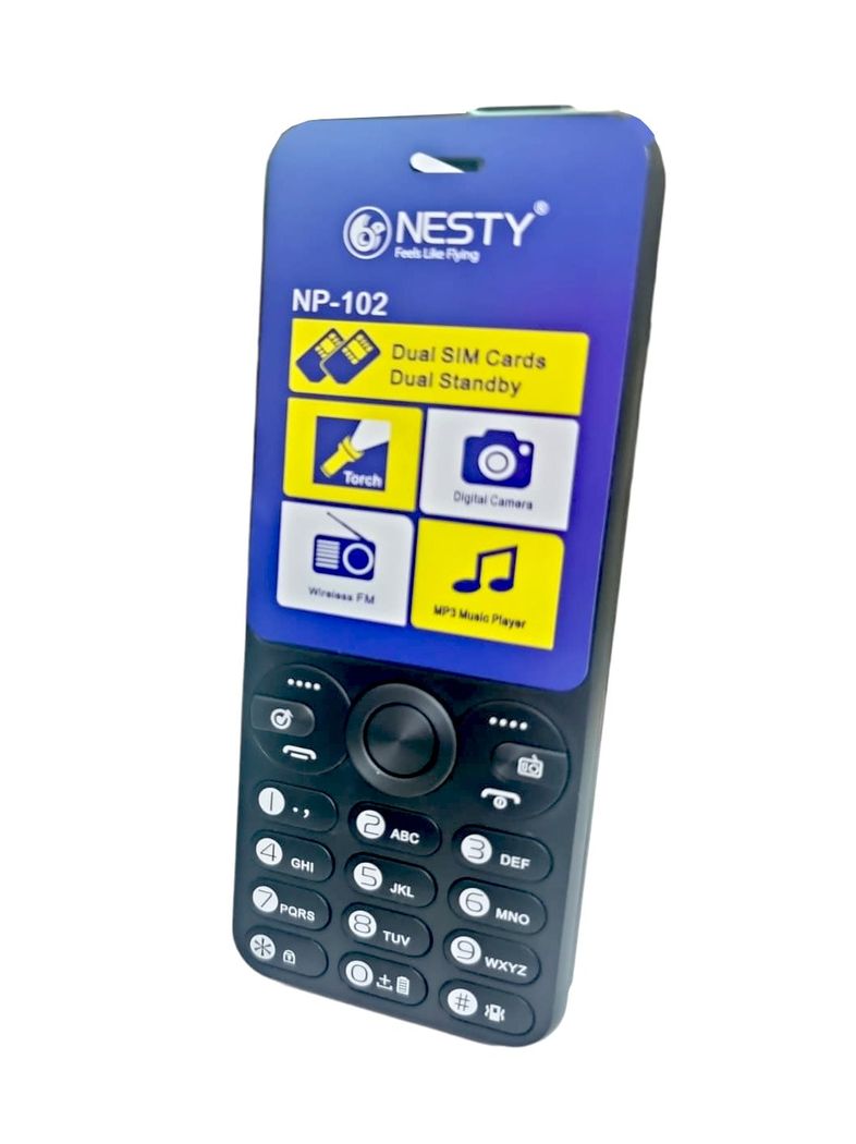 Nesty 2.4 inch Screen/ Duel Sim Keypad Phone , Dual SIM, 1800mAH Battery