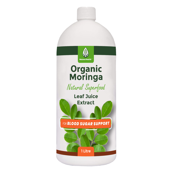 Moringa Leaf Juice Extract for Blood Sugar Support - 1 Litre