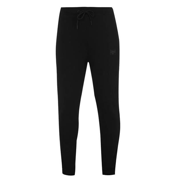 Everlast Men's Premium Closed Hem Jogging Bottoms - Black Parallel ...