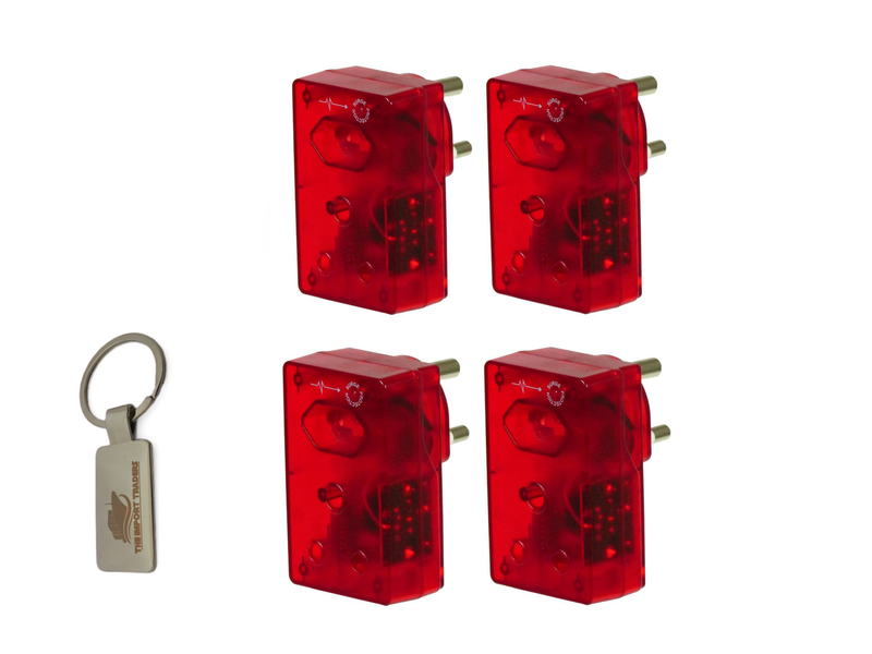 Pack Of 4 Load Shedding Power Surge Protector With TIT Keychain