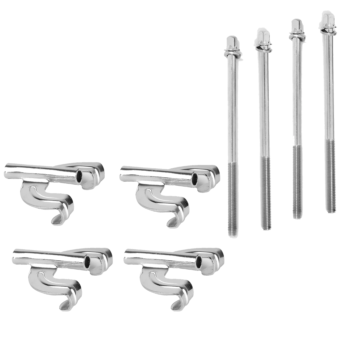 Gibraltar Bass Drum Tension Rods with Claw Hooks - Pack of 4