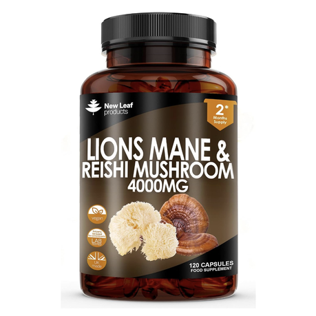 Lions Mane & Reishi High Strength Capsules 2 Month Supply Image